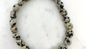 Dalmatian Jasper Crystal Bracelet