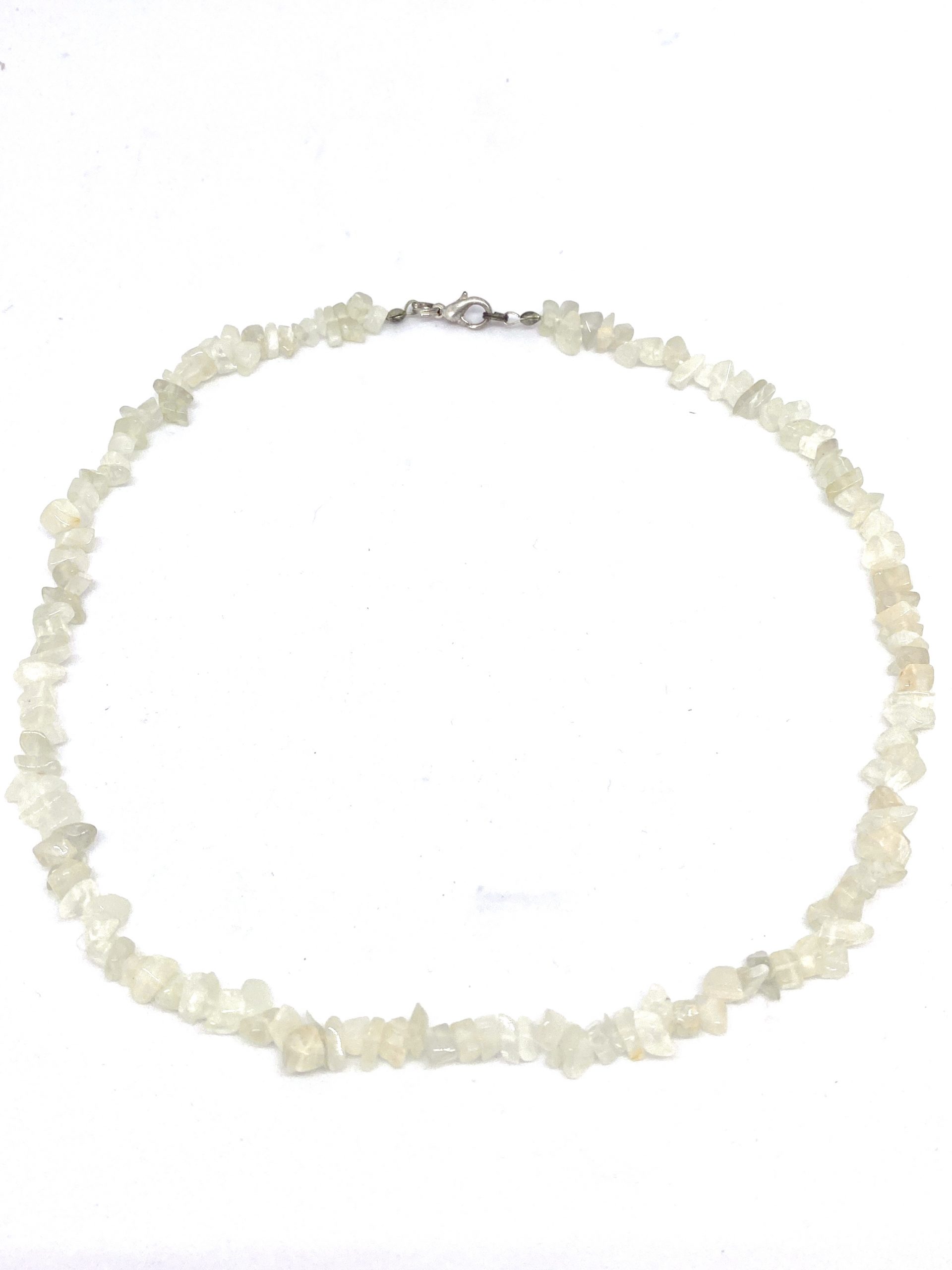 Mixed Moonstone Crystal Chip Necklace