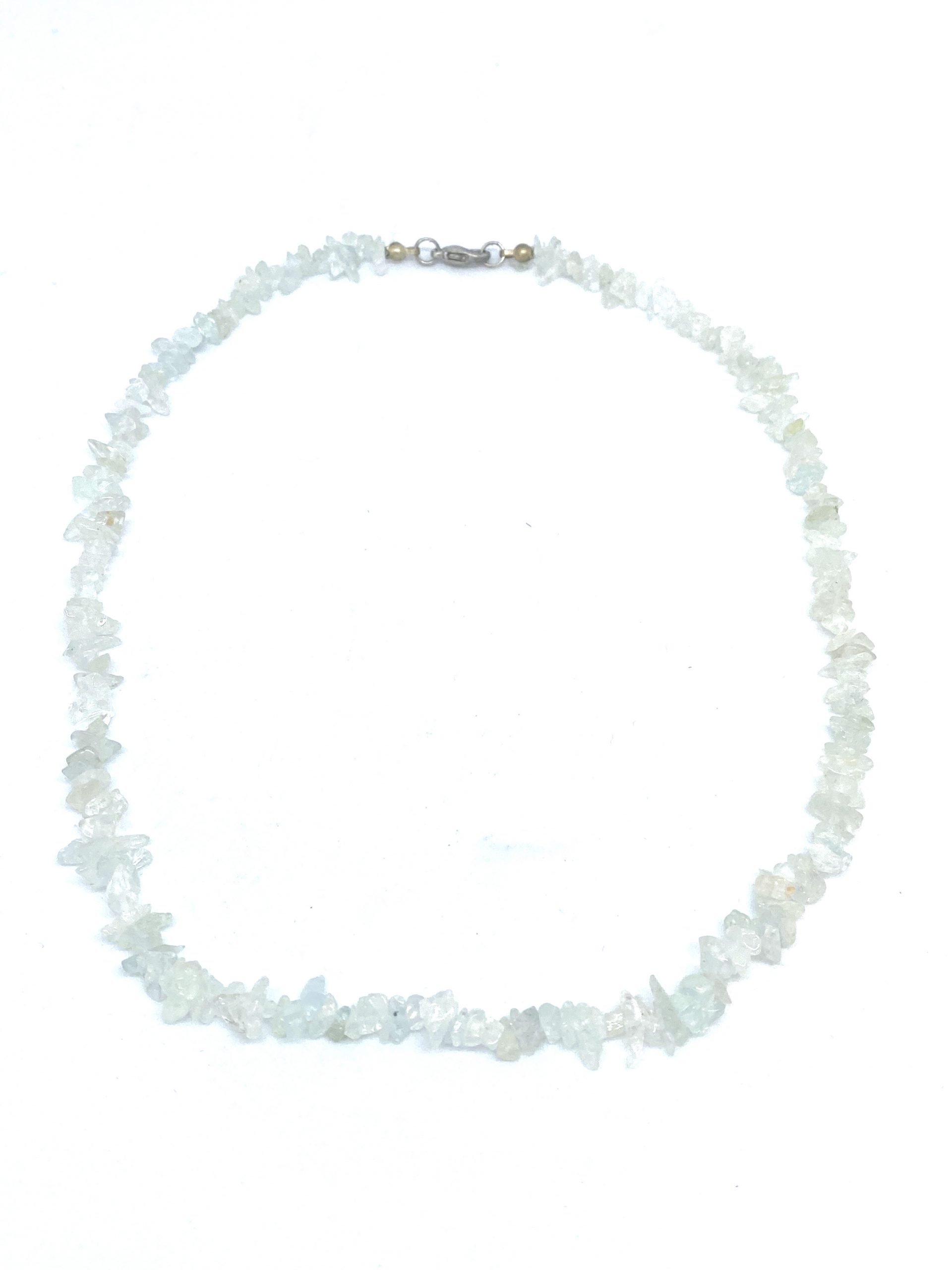 Aquamarine Crystal Chip Necklace