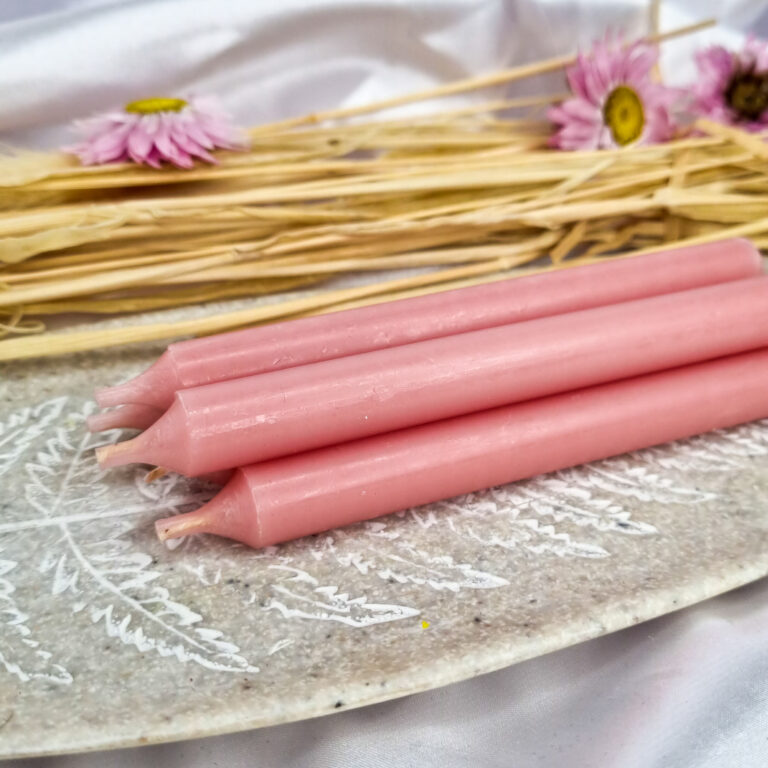 pink witch wish candles