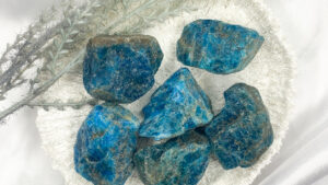 Blue Apatite Rough Pieces