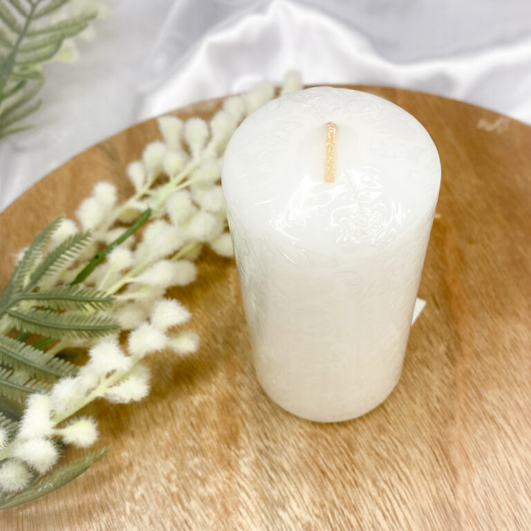 Pillar Candle White 10cm x 5cm