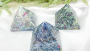 Ruby Zoisite Crystal Pyramid 2.5cm