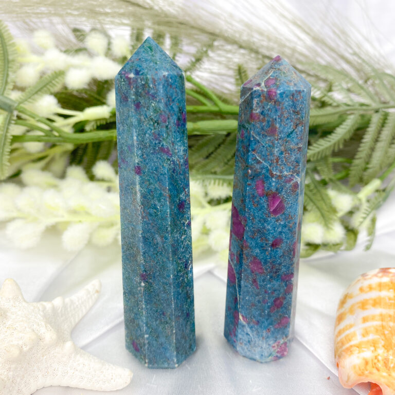 Ruby Zoisite Crystal Point 6-9cm