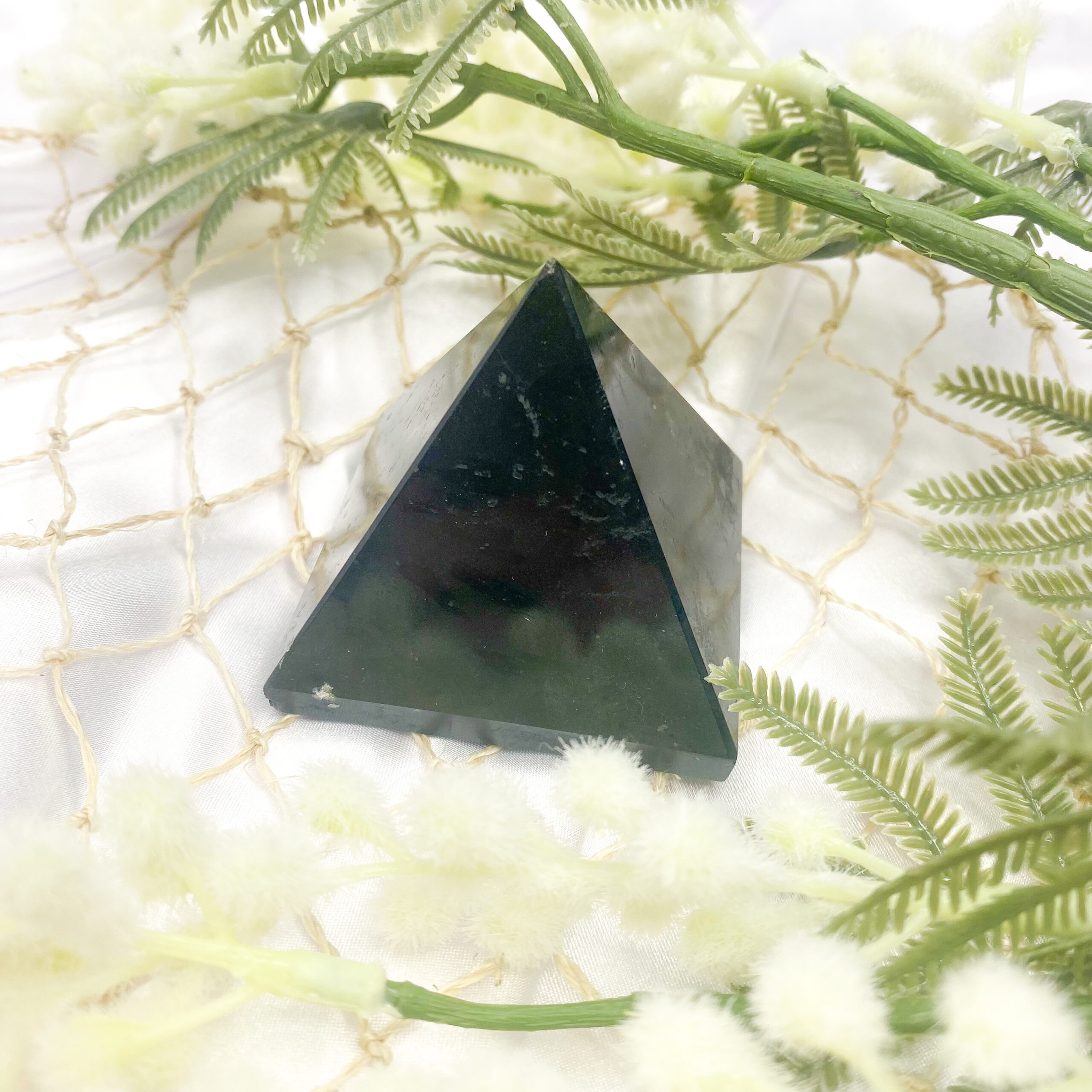 Black Tourmaline Crystal Pyramid 4-5cm