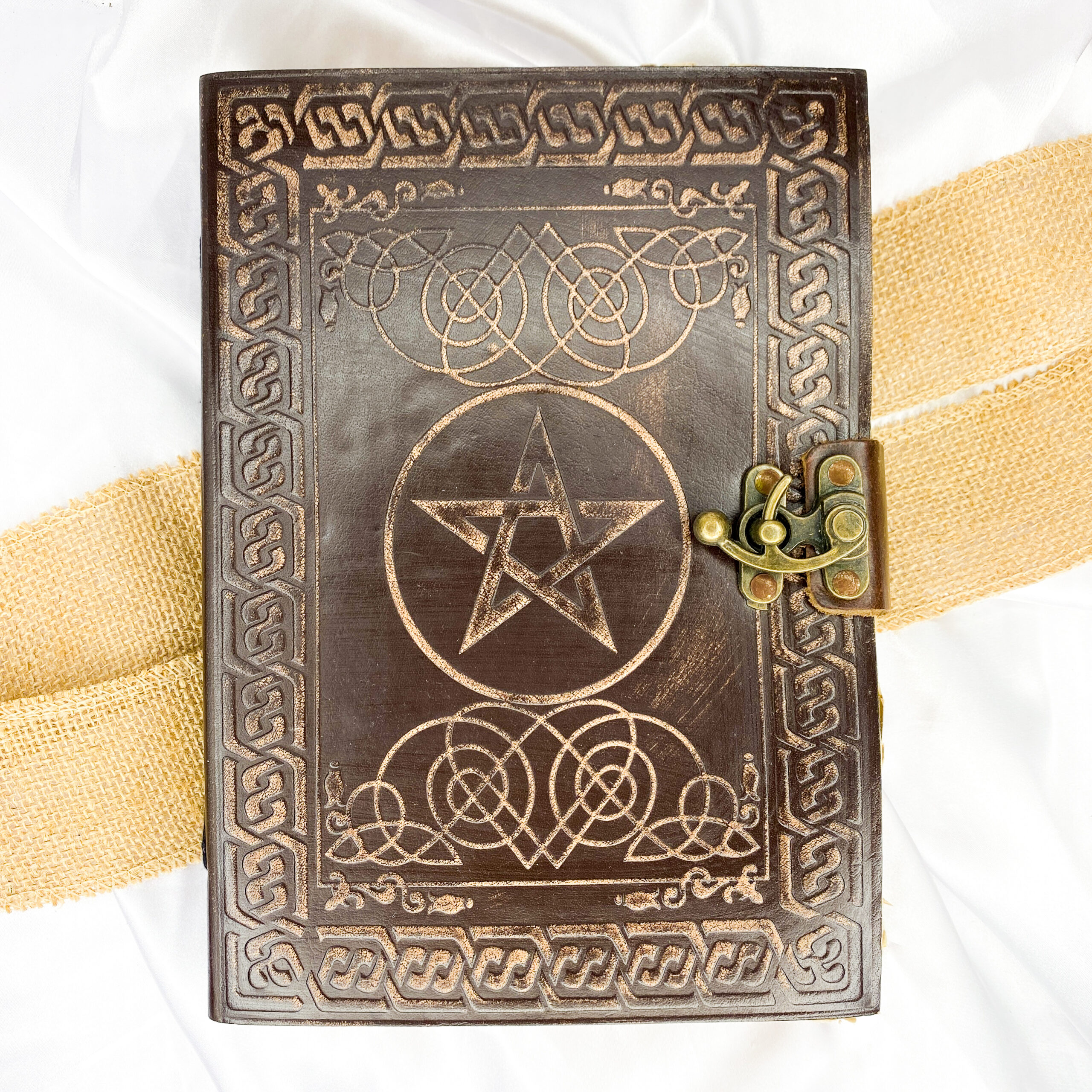 Antique Spell Book with Pentagram