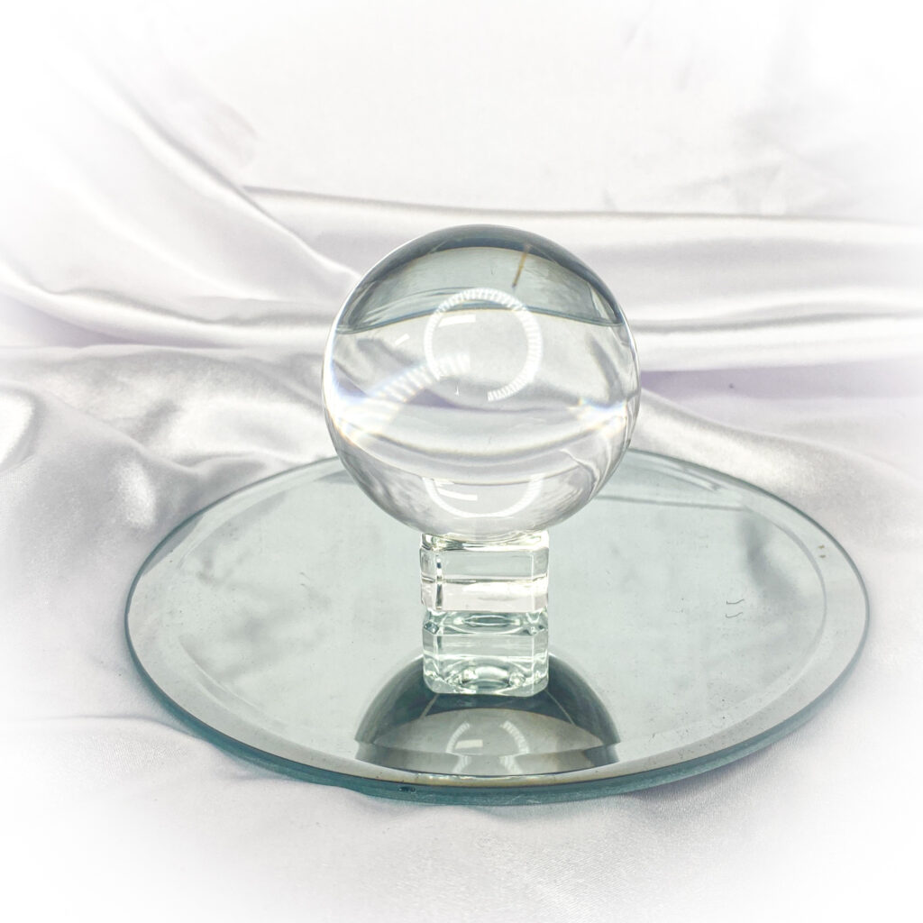 Mystic Fortune Crystal Ball 6cm with stand