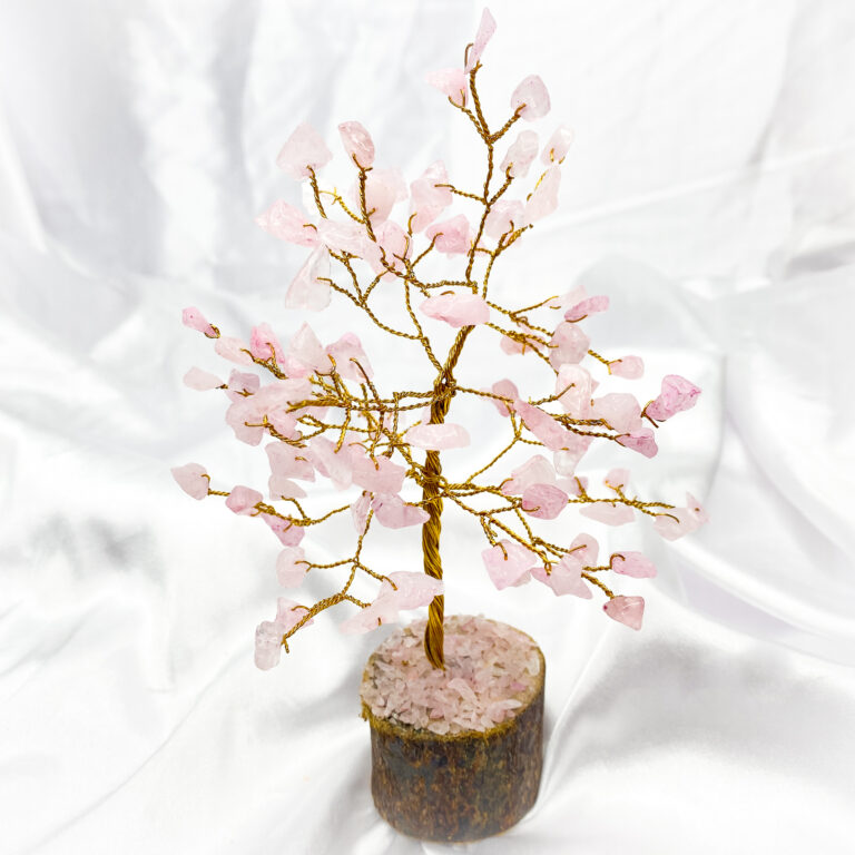 Rose Quartz Crystal Wish Tree 18cm