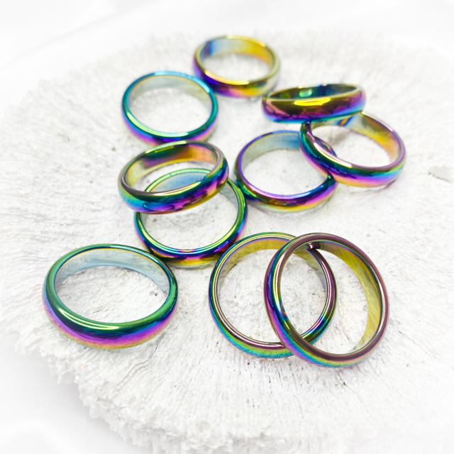 Aura Hematite Ring Size 12