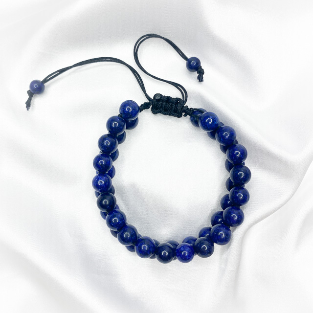 Double Weave Lapis Lazuli Bracelet