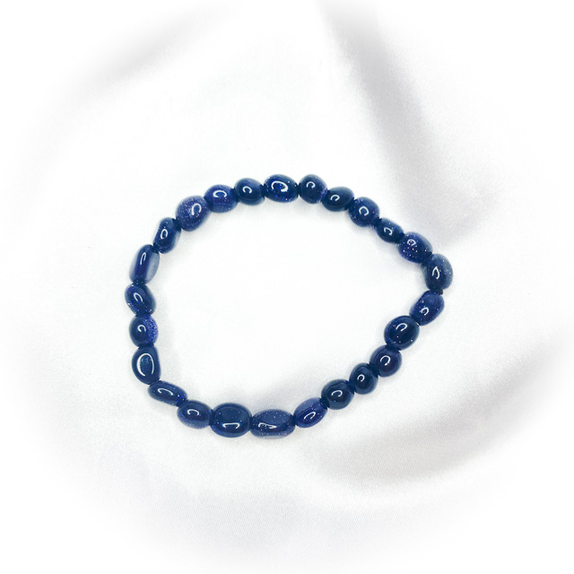 Blue Goldstone Crystal Bracelet