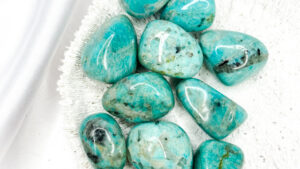 Blue Amazonite Crystal Tumbled