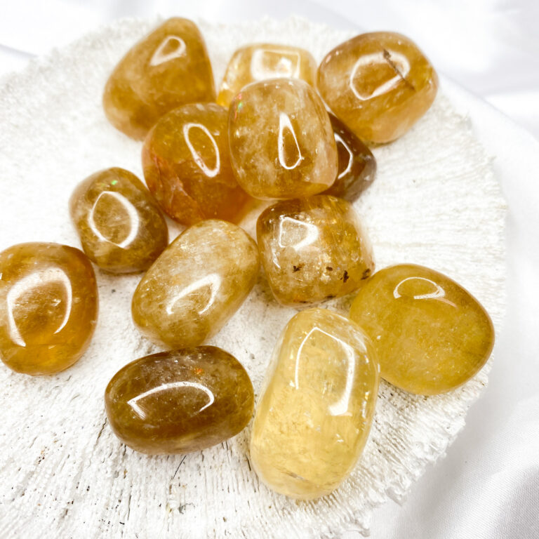 Honey Calcite Crystal Tumbled