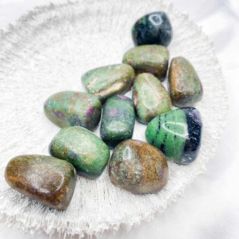 Ruby Zoisite Crystal Tumbled