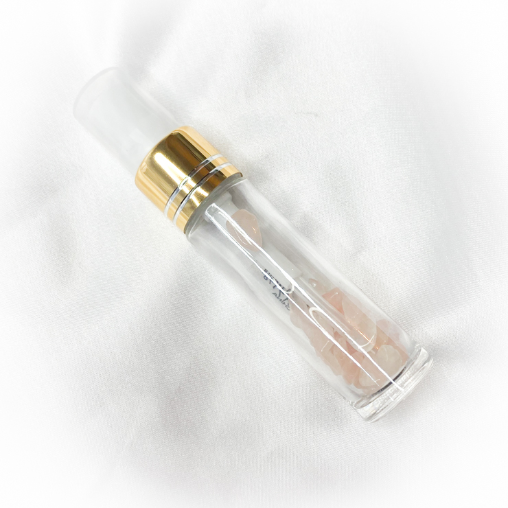 Crystal Rose Quartz Wellness Spray Bottle 10cm