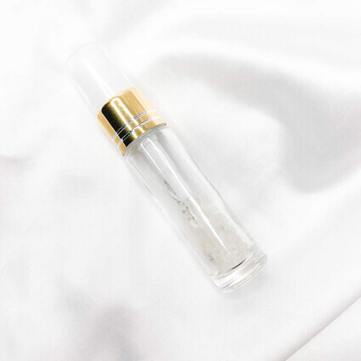 Crystal Clear Quartz Wellness Spray Bottle 10cm