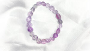 Purple Fluorite Crystal Bracelet