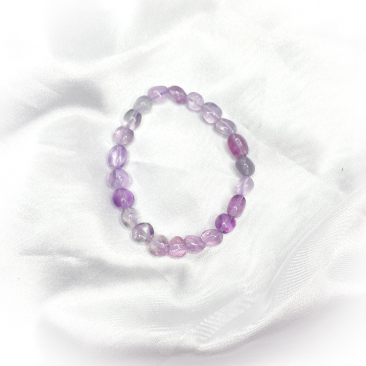 Purple Fluorite Crystal Bracelet