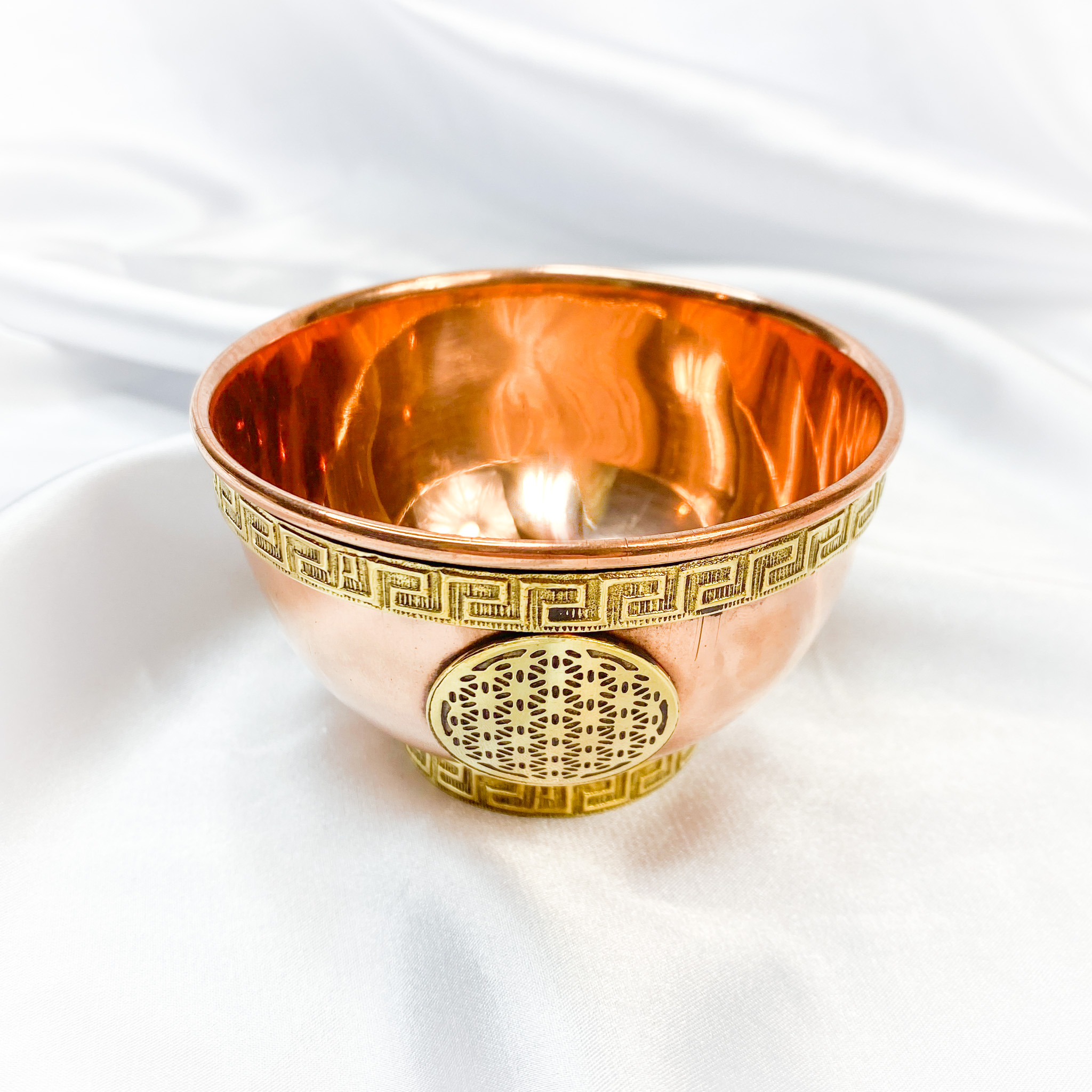 Copper Bowl Offering Flower of Life