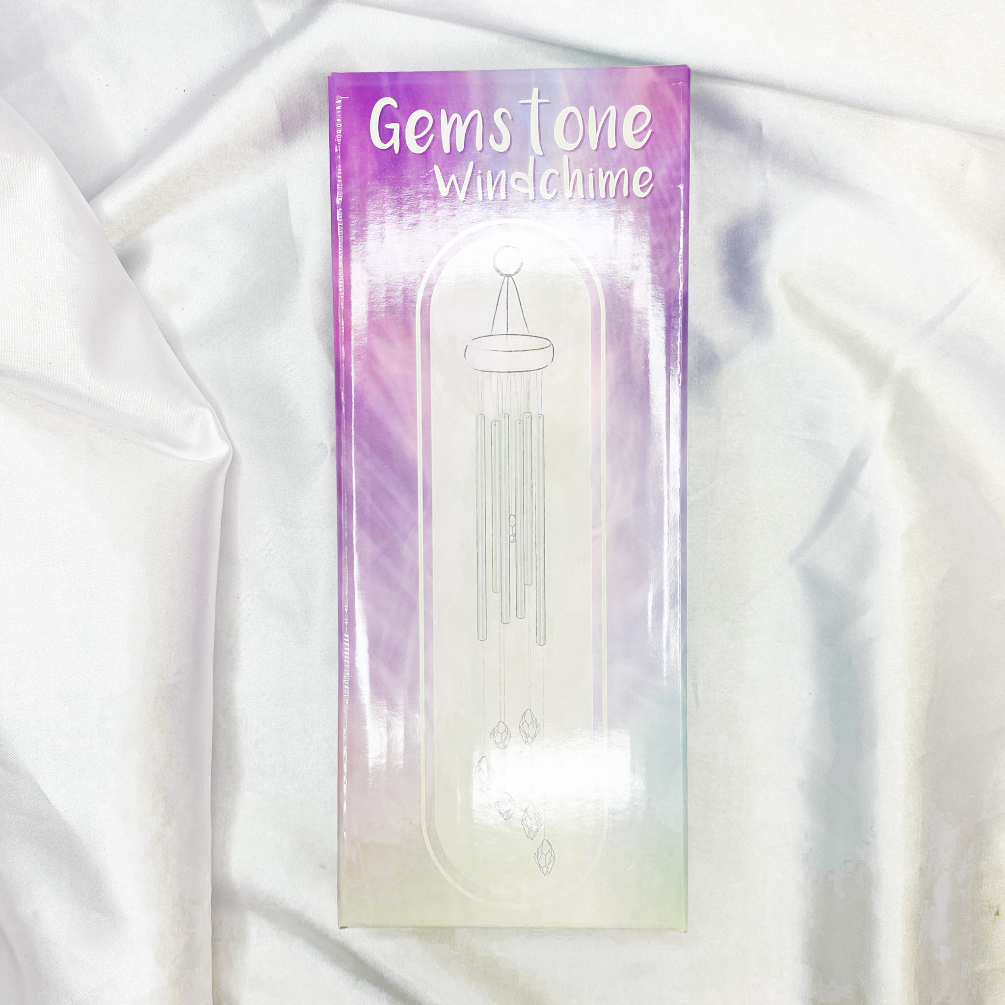 Clear Quartz Crystal Point Wind Chime