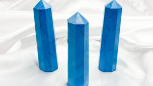Blue Howlite Crystal Point 7-10cm