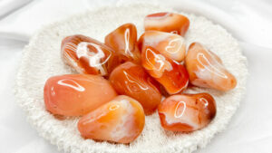 Apricot Agate Crystal Tumbled Large