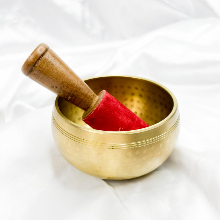 Hand Hammered Gold Tibetan Singing Bowl 11cm