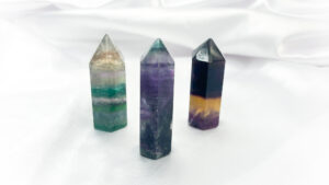 Rainbow Fluorite Crystal Point Extra Small