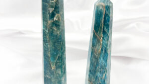Blue Apatite Crystal Point 9-12cm